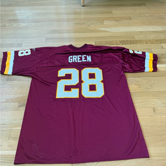Vintage Darrell Green Washington Redskins Jersey Reebok NFL XL Maroon 28 - Picture 8 of 10
